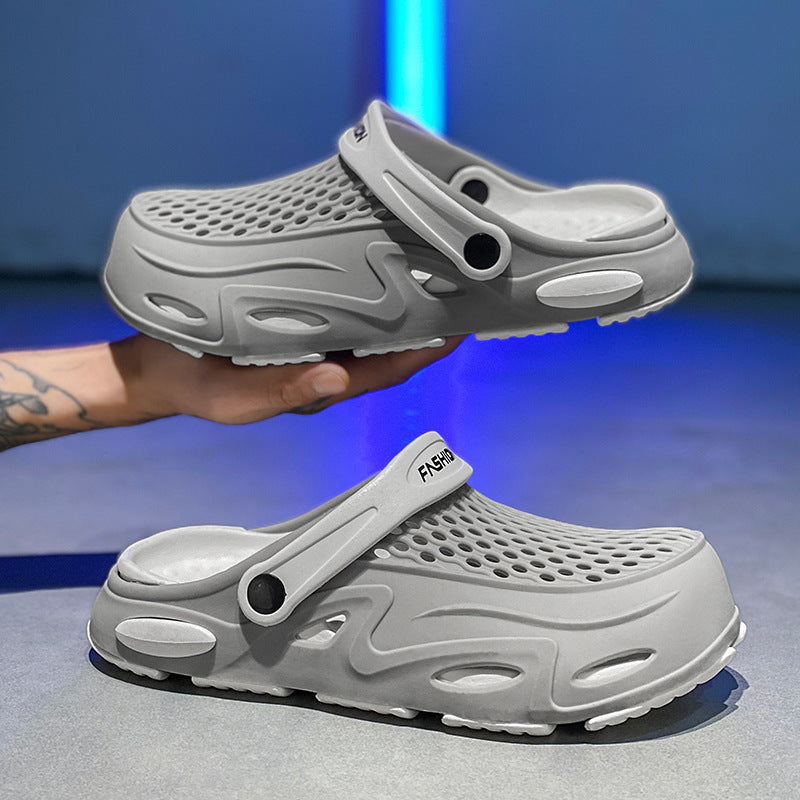 Herren Atmungsaktive Clogs mit verstellbarem Riemen