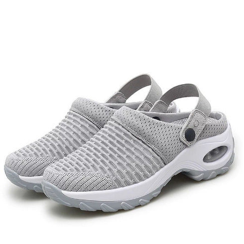 Damen Atmungsaktive Strick-Clogs mit verstellbarem Fersenriemen und stoßdämpfender Komfortsohle Shop Nory