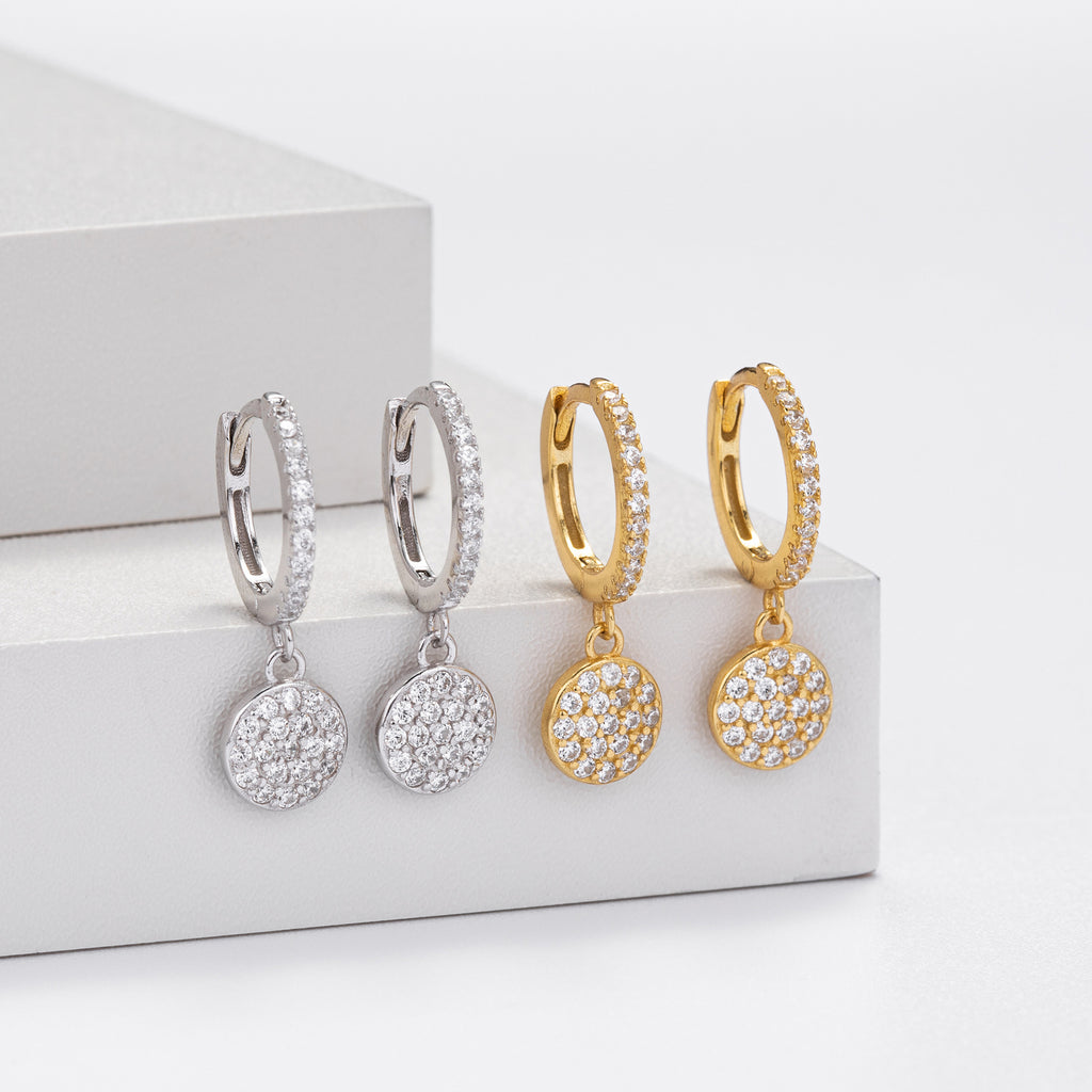 Damen Ohrringe mit funkelndem Zirkonbesatz und elegantem Design Shop Nory