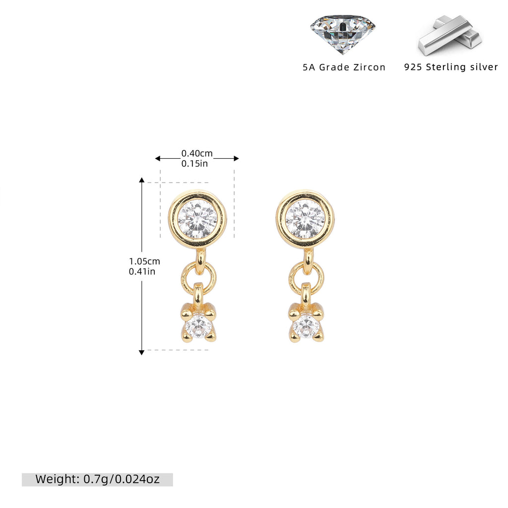 Damen Ohrhänger mit bezauberndem Bären-Anhänger und hochwertigem Zirkonbesatz Shop Nory