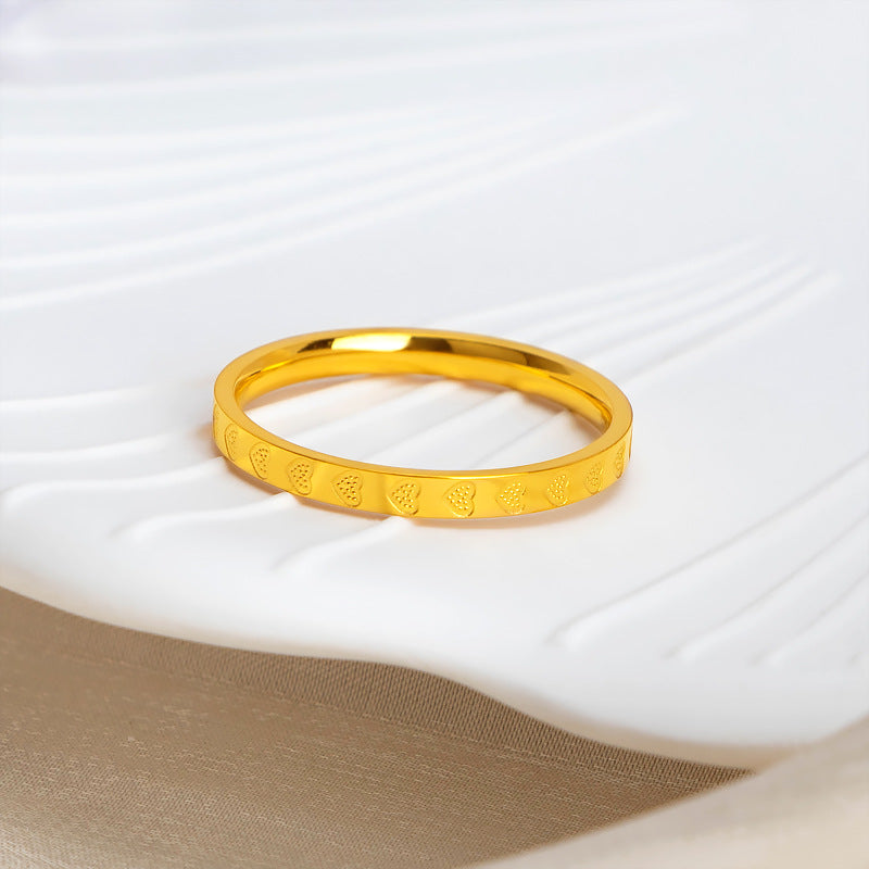 Damen Ring mit romantischem Herzdesign Shop Nory