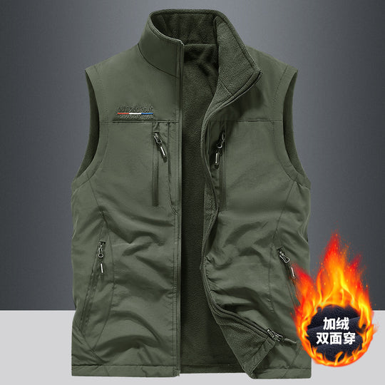 Herren Outdoor-Utility-Anglerweste mit atmungsaktivem Meshrücken und multifunktionalen Taschen Shop Nory