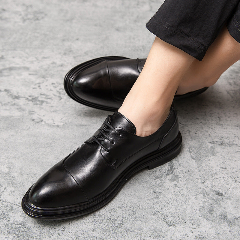 Herren elegante Vollleder Derby-Schnürschuhe mit gepolstertem Komfortfußbett Shop Nory