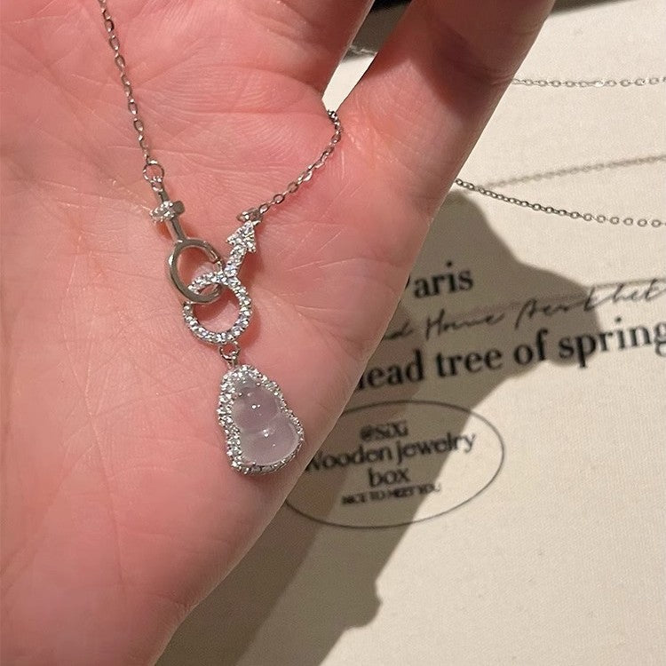 Damen Halskette mit eleganten Anhängern aus funkelndem Zirkonia und hochwertigem Edelstahl Shop Nory