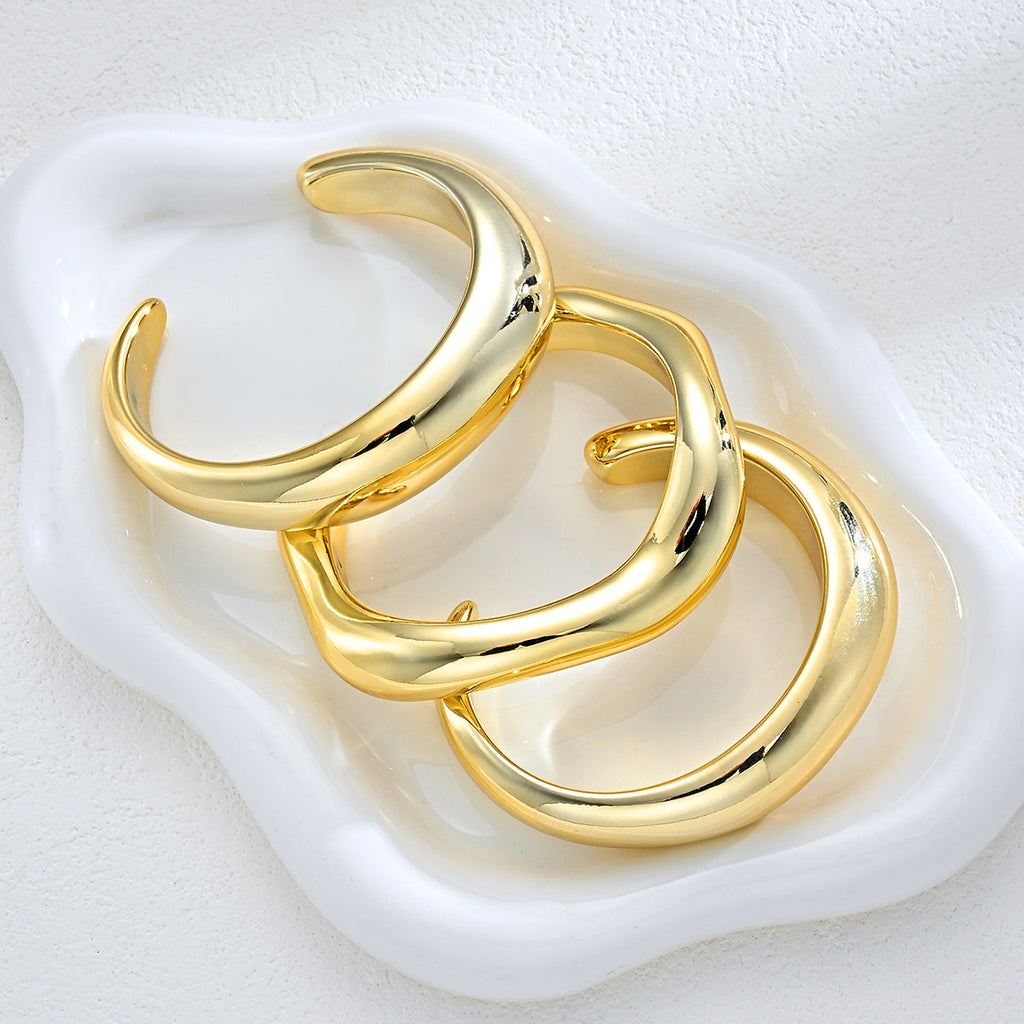 Damen Armreifen-Set mit geschwungenem und modernem Design Shop Nory