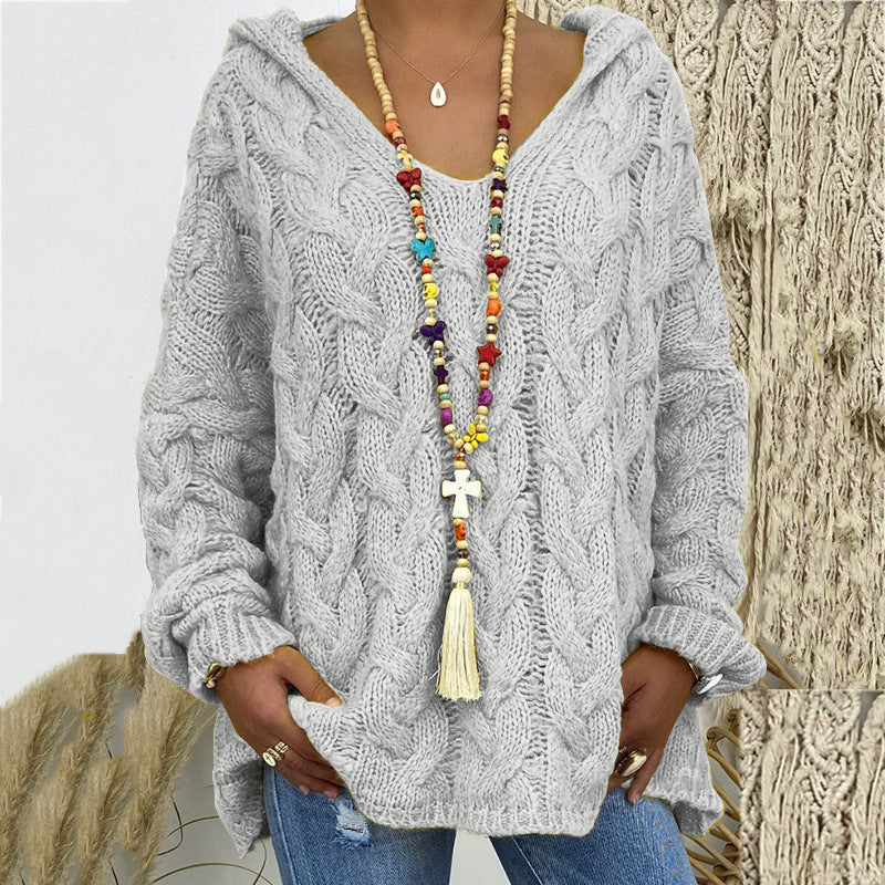 Gestrickter Hoodie