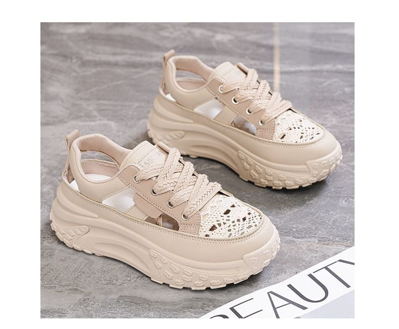 Damen Sportliche Sneaker mit luftiger Netzstruktur und extra hohem Komfort