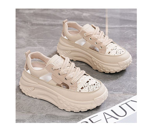 Damen Sportliche Sneaker mit luftiger Netzstruktur und extra hohem Komfort