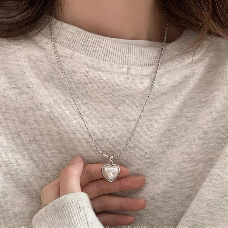 Damen Halskette mit herzförmigem Anhänger aus hochwertigem Edelstahl Shop Nory 1781799995