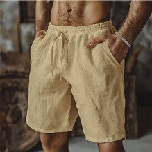 Herren-Schnürshorts aus Baumwolle