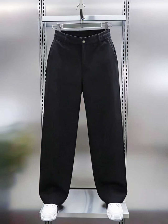 Herren Weite Twillhose mit hohem Bund, elastischem Rückenbund und geradem Bein Shop Nory