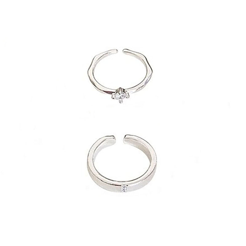 Damen Zierlicher Solitär Ring mit funkelndem Akzent Shop Nory