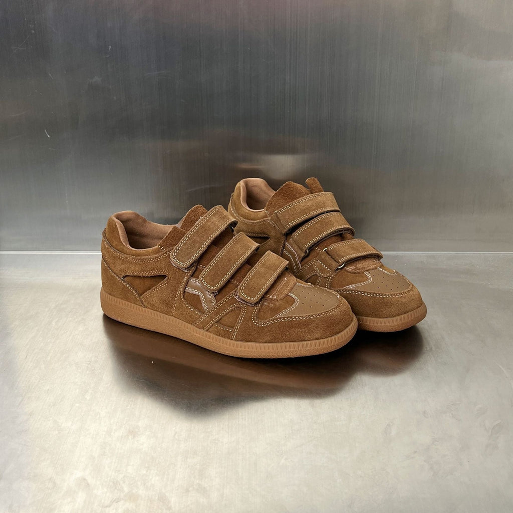 Damen Sneakers mit doppeltem Klettverschluss und weicher Schaumstoffdämpfung