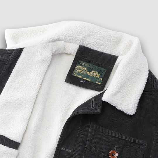 Herren Lässige Cordjacke mit Teddyfutter Shop Nory 1787797447