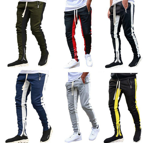 Herren Sportliche Slim-Fit Jogginghose mit Seitentaschen