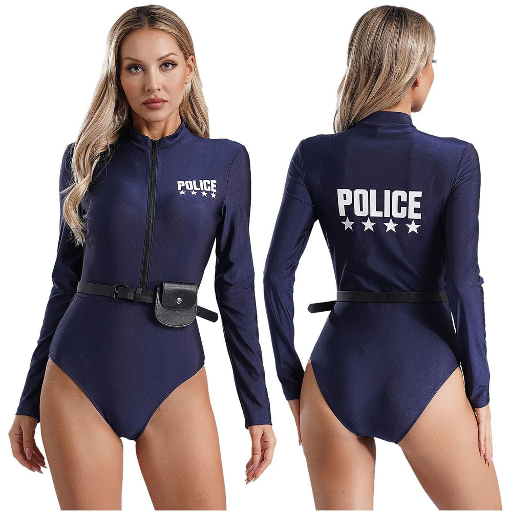 Damen Polizei-Kostüm mit figurbetontem Schnitt und praktischen Zubehör Shopnory