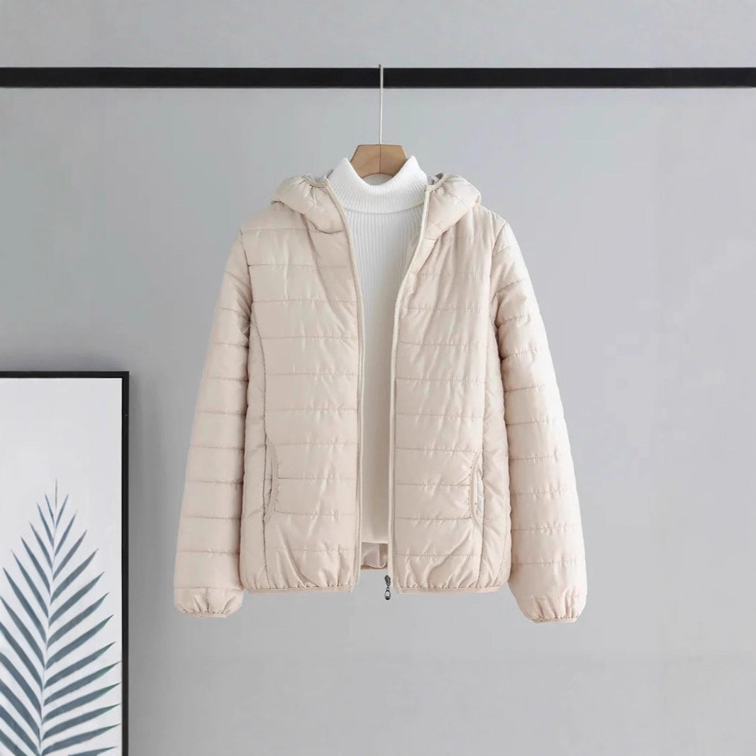 Damen leichte gesteppte Kapuzenjacke mit Thermoisolierung Shop Nory