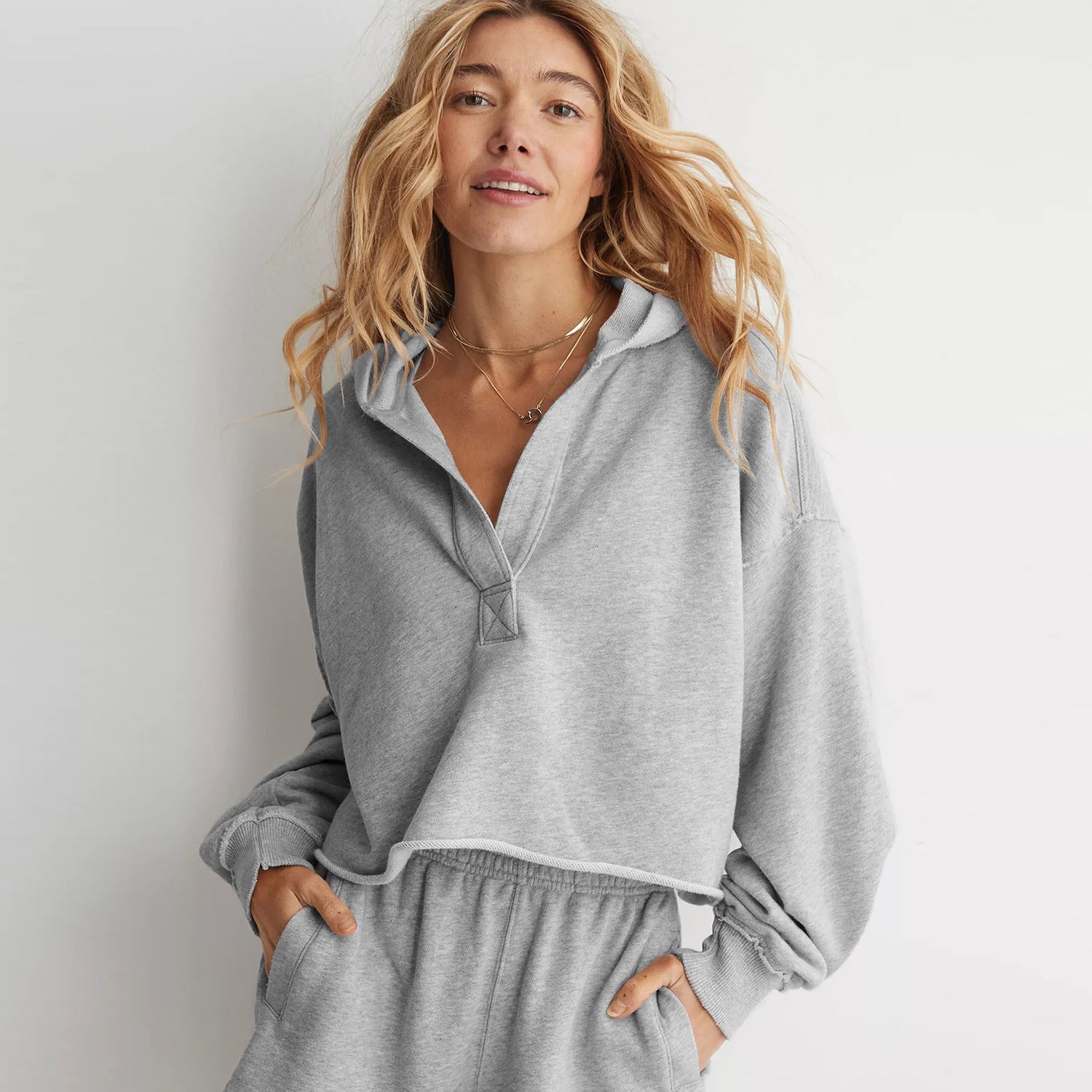 Damen Oversized Kapuzenpullover