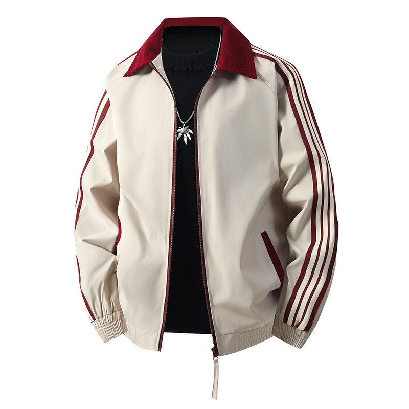 Herren Sportliche Übergangsjacke mit hohem Kragen und elastischen Bündchen Shop Nory