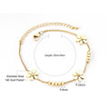 Damen Armband mit floralen Akzenten und eleganter Goldplattierung Shop Nory