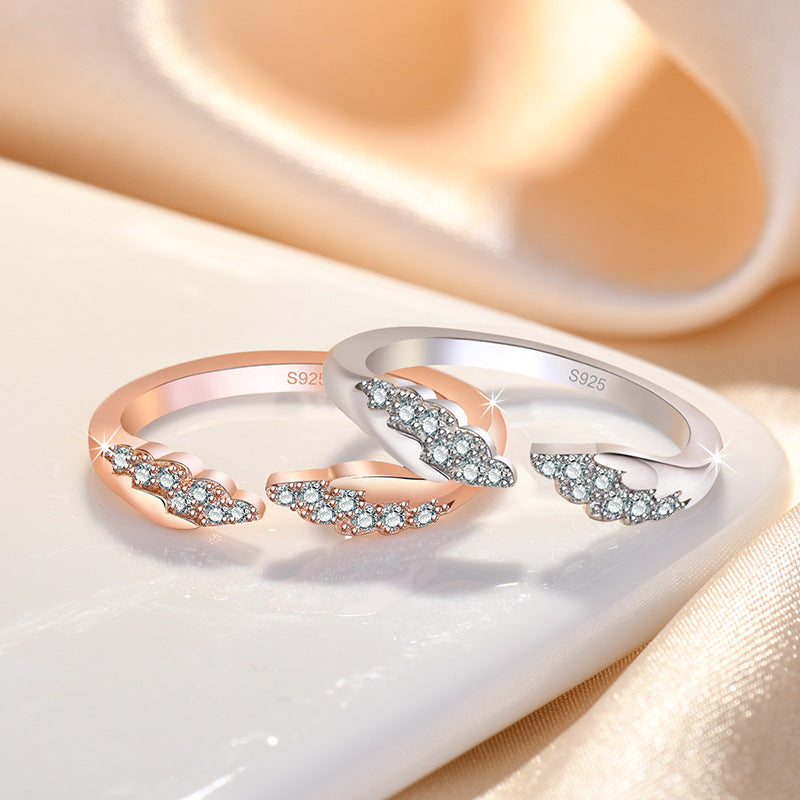Damen Offener Ring mit funkelnden Zirkonia-Akzenten Shop Nory