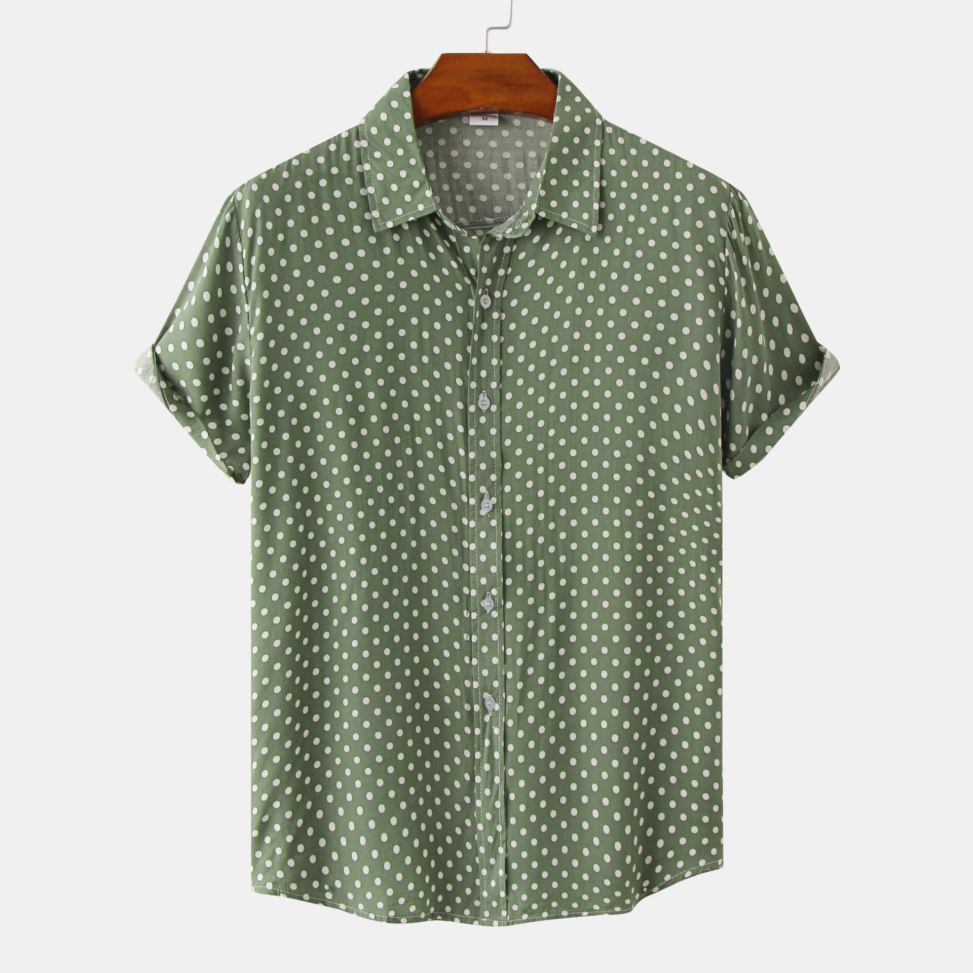 Damen Kurzarmbluse im modernen Polka-Dots-Design mit luftiger Passform Shopnory
