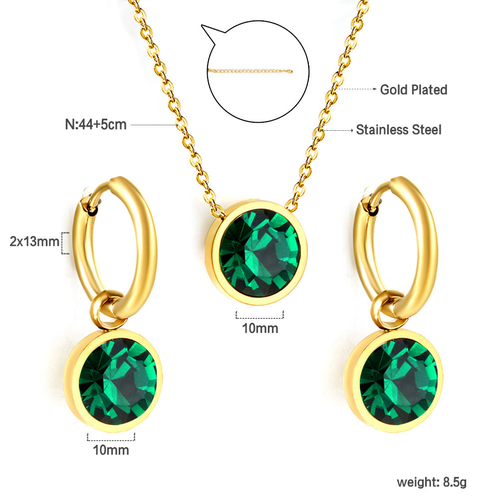 Damen Schmuckset mit Edelstahl Schmuckstücken und eleganten Perlenanhängern Shop Nory