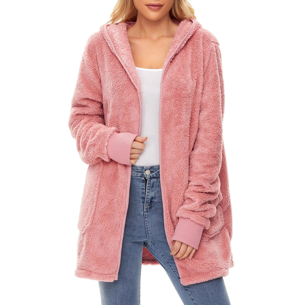 Damen weicher Fleece-Mantels