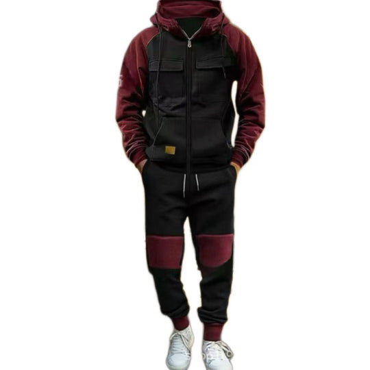 Herren funktionaler Freizeitanzug mit praktischen Taschen Shopnory