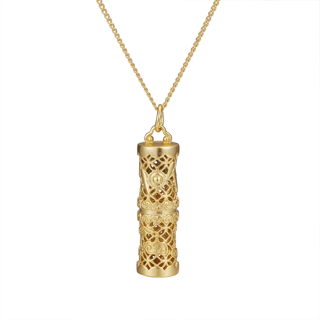 Damen Kette mit kunstvollem filigranen Anhänger Shop Nory