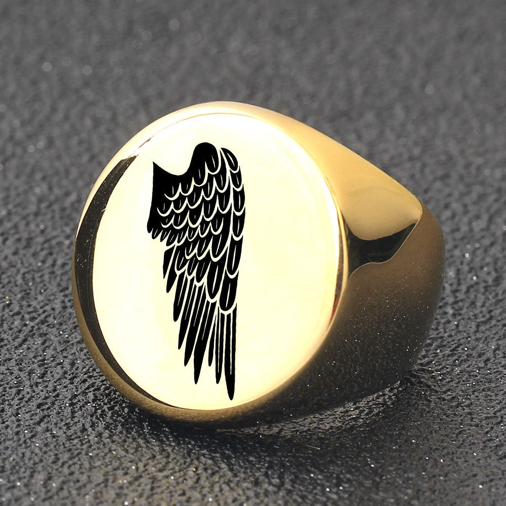 Herren Ring mit kunstvollem Flügel-Design Shop Nory