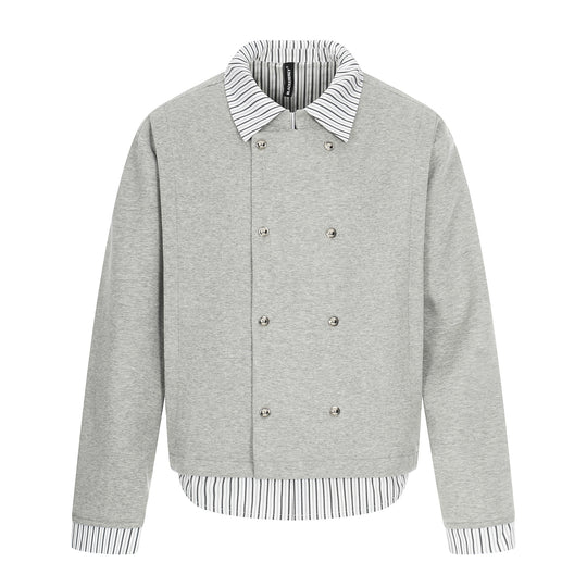 Herren Kurzblouson mit doppelreihiger Knopfleiste und Hemdkragen‑Optik Shop Nory