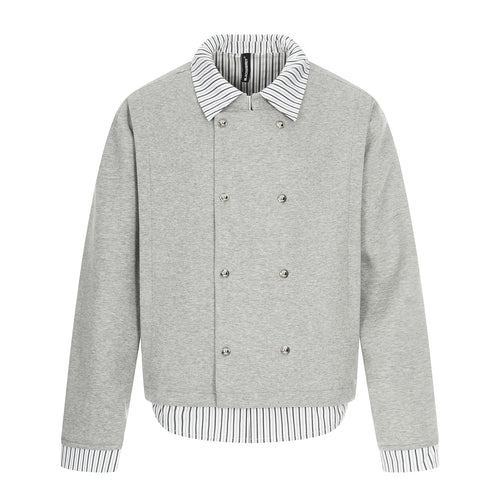 Herren Kurzblouson mit doppelreihiger Knopfleiste und Hemdkragen‑Optik Shop Nory