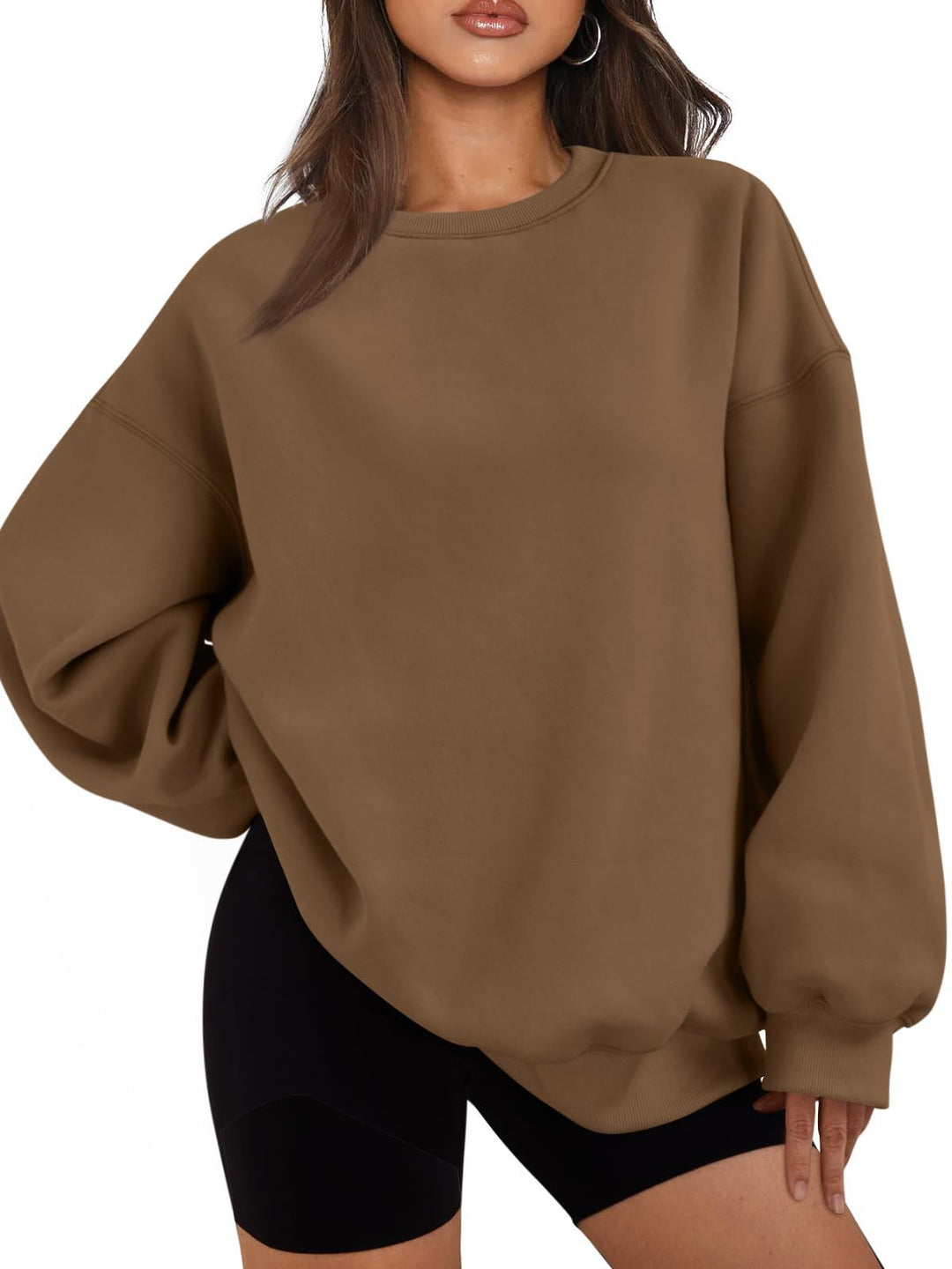 Damen nan Boxy-Crewneck-Sweat mit extraweiter Passform, Raglanärmeln und weichem Fleece-Innenfutter Shop Nory