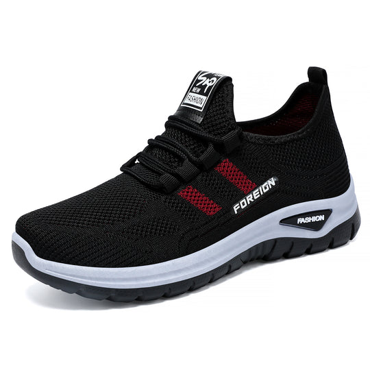 Herren nan atmungsaktive leichte Sportschuhe mit Strickobermaterial und gedämpfter Laufsohle Shop Nory