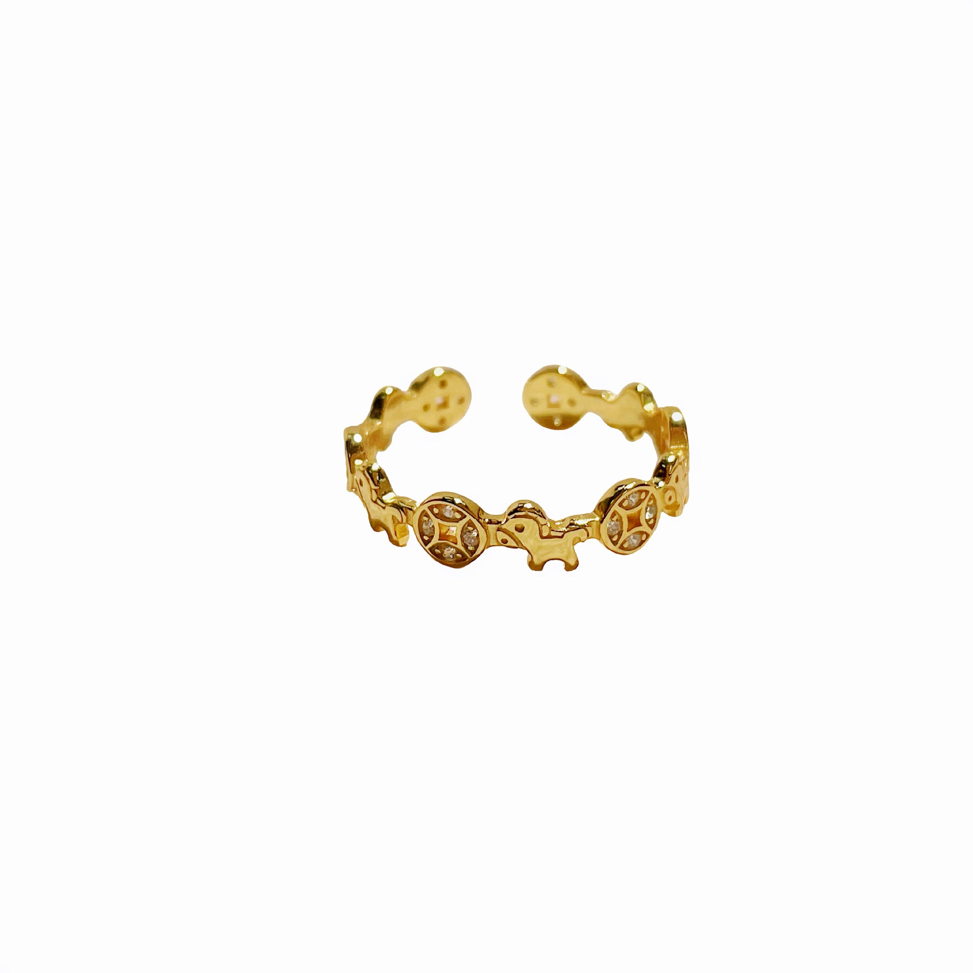 Damen Ring im einzigartigen Design mit funkelnden Zirkonia Shop Nory
