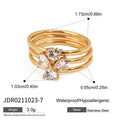 Damen Edelstahl Ring mit funkelndem Herzdesign und hypoallergenen Eigenschaften Shop Nory