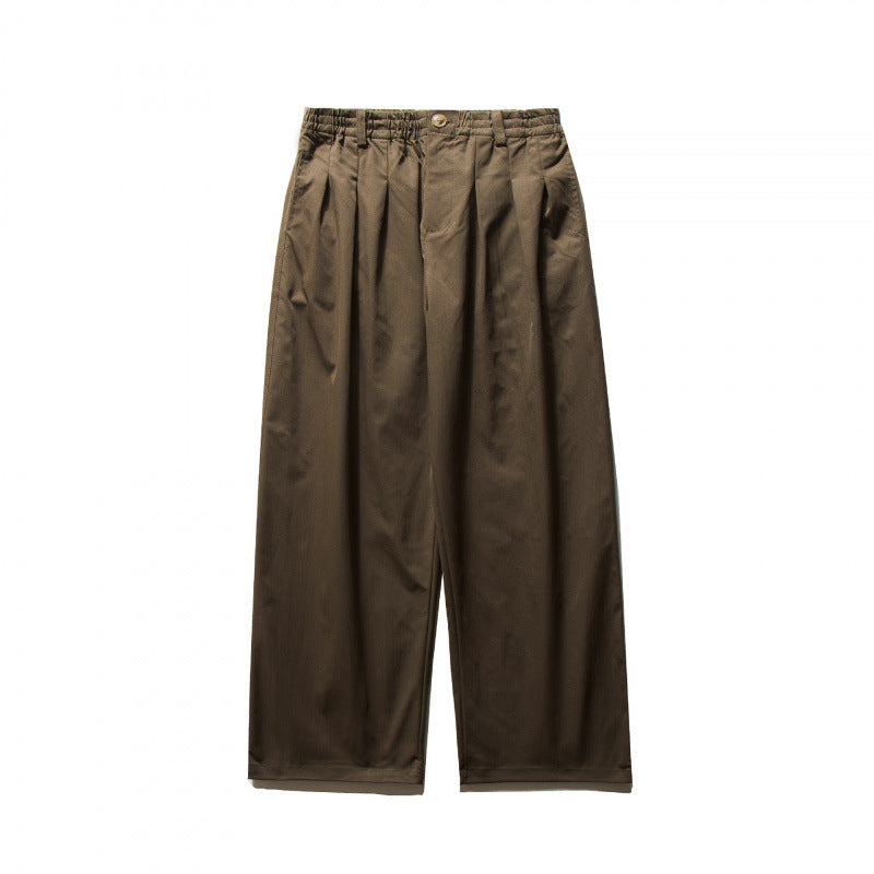 Unisex Weite Plissee-Hose mit elastischem Bund und Bundfalten Shop Nory