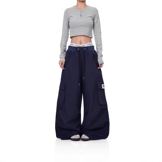 Damen Weitgeschnittene Cargo-Hose Shop Nory 1787981945