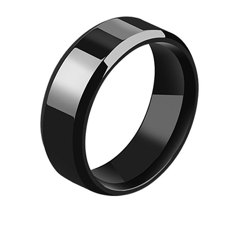 Herren Schmuckring mit eleganter, zweifarbiger Oberflächenstruktur Shop Nory