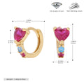 Damen Ohrhänger mit herzförmigem Zirkon und edler Verzierungen aus 925 Sterling Silber Shop Nory