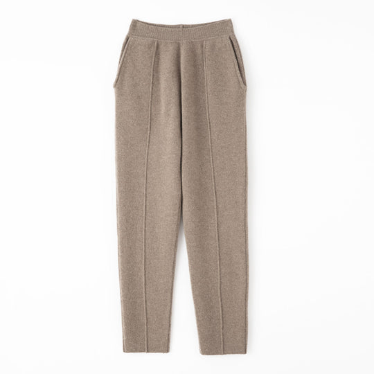 Damen Strickhose mit schmaler Beinform, elastischem Bund und Bügelfalte Shop Nory