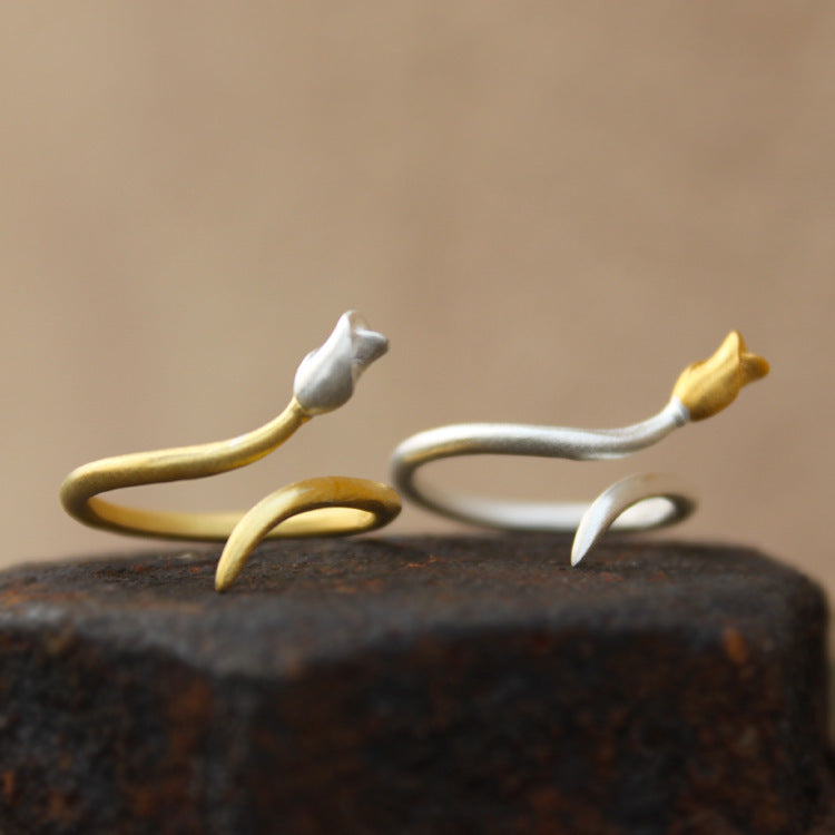 Damenring mit kunstvollem Blumenmotiv Shop Nory