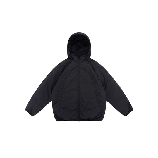 Unisex Voluminöse Kapuzen‑Isolationsjacke im Boxy‑Schnitt mit verdeckten Reißverschlusstaschen Shop Nory