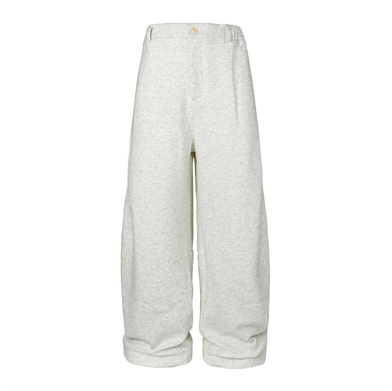 Damen Weite High-Waist Jogginghose aus French-Terry mit umgeschlagenem Saum Shop Nory