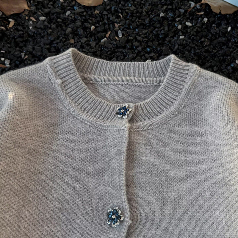 Unisex Kuscheliger melierter Feinstrick-Pullover mit Raglanärmeln und geripptem Rundhals Shop Nory