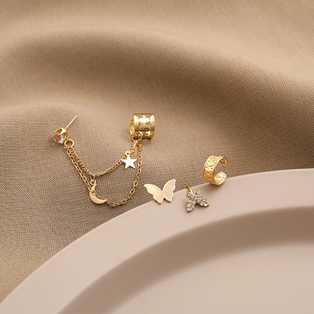 Damen Ohrringe Set im modernen Ketten-Design Shop Nory
