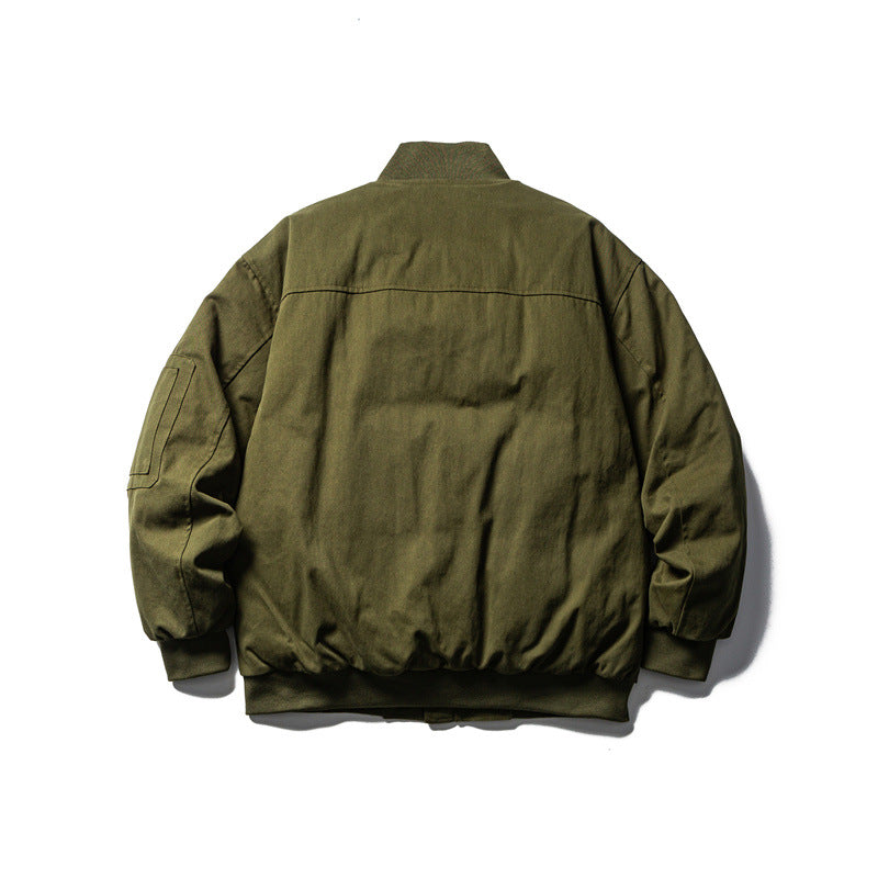 Herren Robuste Canvas-Bomberjacke mit Utility-Taschen und Rippbündchen Shop Nory
