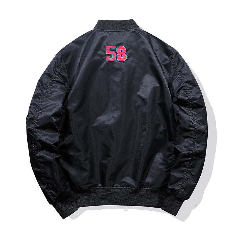 Herren Sportliche Bomberjacke mit bunten Applikationen Shop Nory