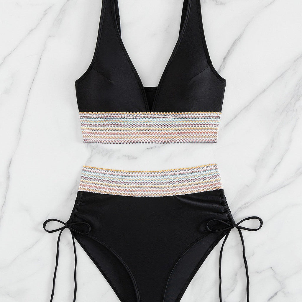 Damen Hochgeschnittener Sportbikini Shopnory